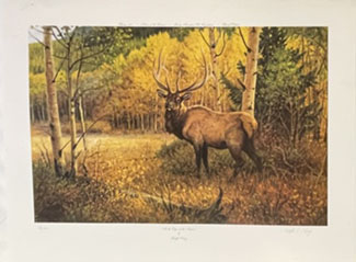 At the Eagle of the Aspens - Print by Ralph Oberg